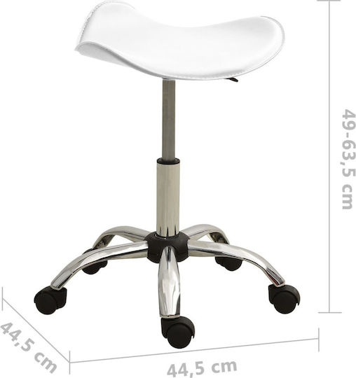vidaXL Räder Hocker 49cm Weiß