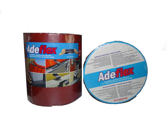 Macon Self-Adhesive Bituminous Tape 15cm x 10m Terracotta Red Bituminous Membrane Red with Aluminium Coating