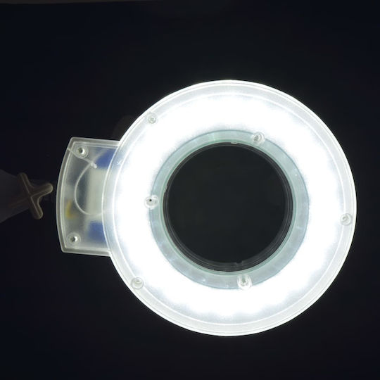 vidaXL Magnifying Lens with Lighting and Wheeled Base Magnifying Lens Orbital 110044