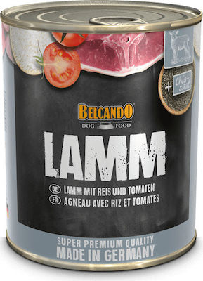 Υγρή Τροφή Belcando Grain Free Lamb Πατέ Χωρίς Σιτηρά Αρνιού με Ρύζι & Ντομάτα, Economy Pack 6 Τεμ. x 800gr