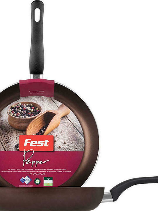 Fest Βαθύ Pepper Τηγάνι από Αλουμίνιο με Αντικολλητική Επίστρωση 20cm