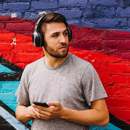 Edifier W800BT Plus Wireless / Wired Over Ear Headphones with 55 Hours Playing Time Black