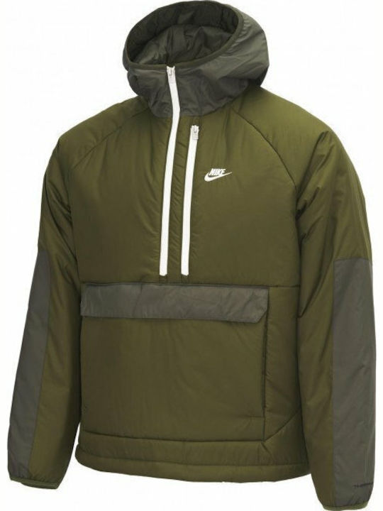 Sportswear Therma Fit Legacy Χειμωνιάτικο Μπουφάν Χακί