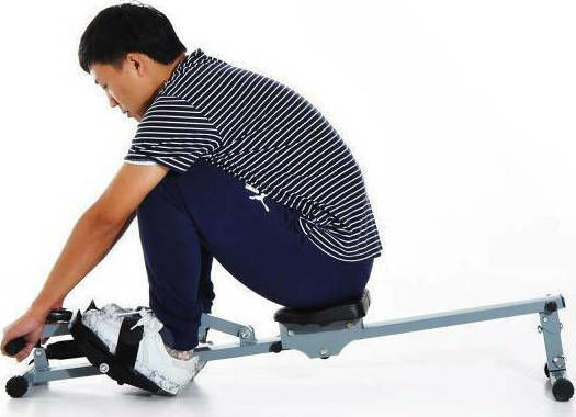 HomCom Rowing Machine with Hydraulic Braking System Maximum Weight Limit 110kg