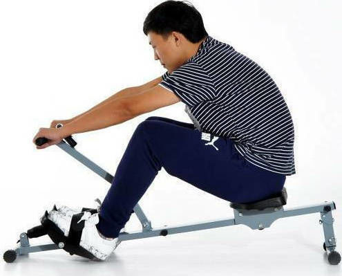 HomCom Rowing Machine with Hydraulic Braking System Maximum Weight Limit 110kg