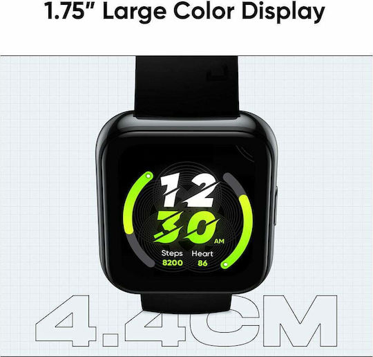 Realme Watch 2 Pro με Παλμογράφο (Μαύρο)