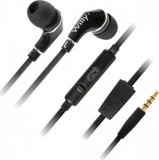 Lampa Willy In-ear Handsfree Headphones with Connector 3.5mm Black