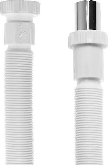 Viospiral Plastic Siphon Sink Flexible with Output 32mm Silver
