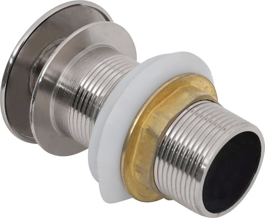 vidaXL Cupru Supapă Chiuveta cu Preaplin, Ieșire 40mm și Dimensiune 6.4x6.4cm Argintiu