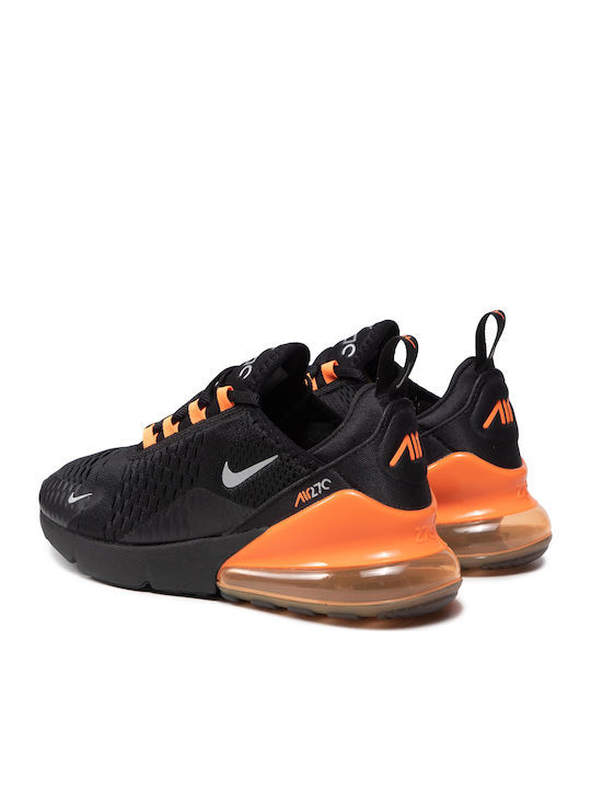 Air Max 270 Herren Sneakers Black / Total Orange / Metallic Silver