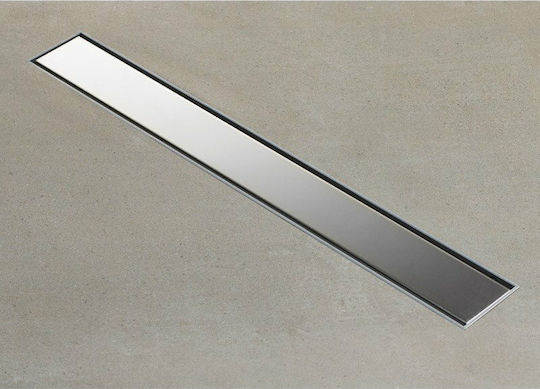 Tema Stainless Steel Channel Floor with Output 40mm and Length 60cm Silver
