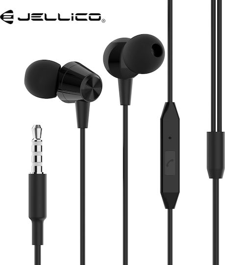 Jellico X4 In-ear Handsfree με Βύσμα 3.5mm Μαύρο
