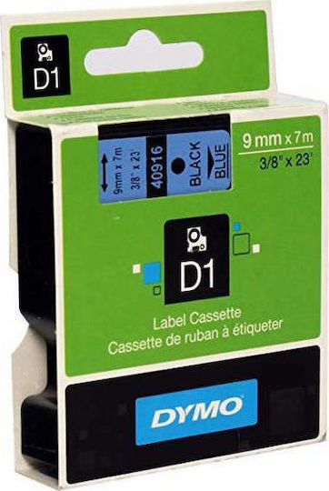 Dymo 40916 Bandă Pentru Etichetări 7m x 9mm În Culoare Albastră Serie Compatibilă Cu Dymo D1