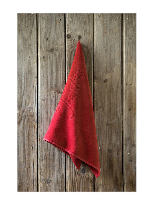 Nima Tomatoes Towel made of 100% Cotton in Red Color 50x70cm 1pcs