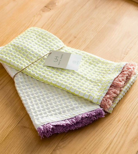 Gofis Home Adelain Geschirrtuch aus 100% Baumwolle Cabbage - Pink 40x60cm 2Stück