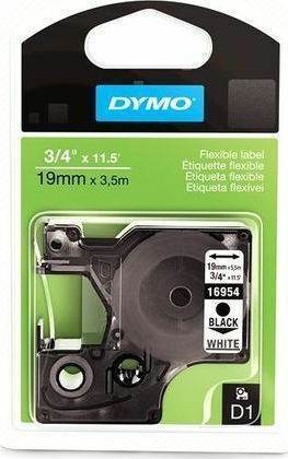 Dymo 16960 Label Maker Tape 5.5m x 19mm in White Colour Compatible with Dymo D1