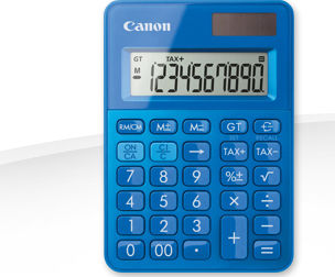 Canon LS-100KM Calculator Accounting 10 Digits in Blue Color 1pcs