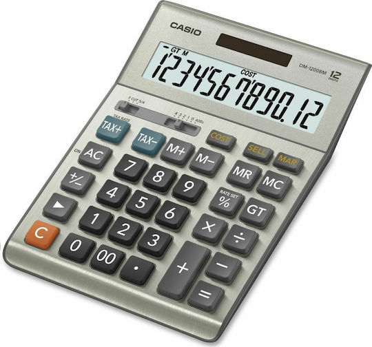 Casio Αριθμομηχανή Λογιστική 10 Ψηφίων σε Ασημί Χρώμα