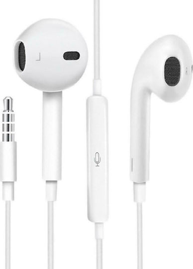 Usams EP-22 În ureche Handsfree cu Mufă 3.5mm Alb