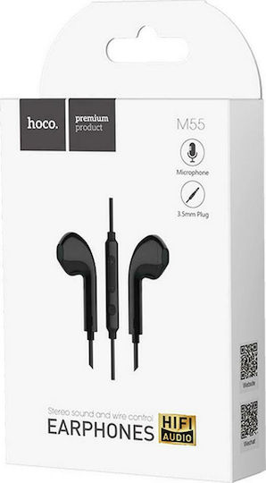 Hoco M55 Earbuds Handsfree with 3.5mm Connector Black