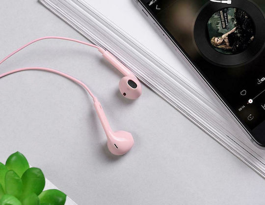 Hoco M55 Earbuds Handsfree with 3.5mm Connector Pink