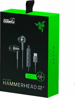 Razer Hammerhead USB-C ANC In-ear Handsfree with USB-C Connector Black
