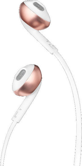 JBL Tune 205 Earbuds Handsfree with 3.5mm Connector Rose Gold