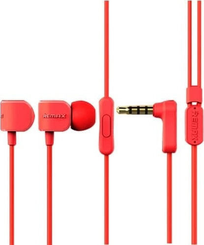 Remax RM-502 In-ear Handsfree με Βύσμα 3.5mm Κόκκινο