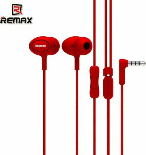 Remax RM-515 In-Ear Freihändig Kopfhörer mit Stecker 3.5mm Rot
