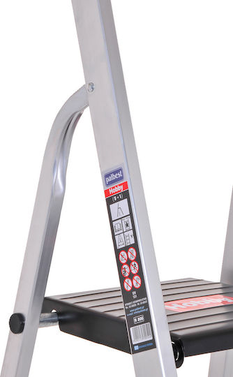 Palbest Hobby Ladder Aluminum with 6+1 Steps 221cm