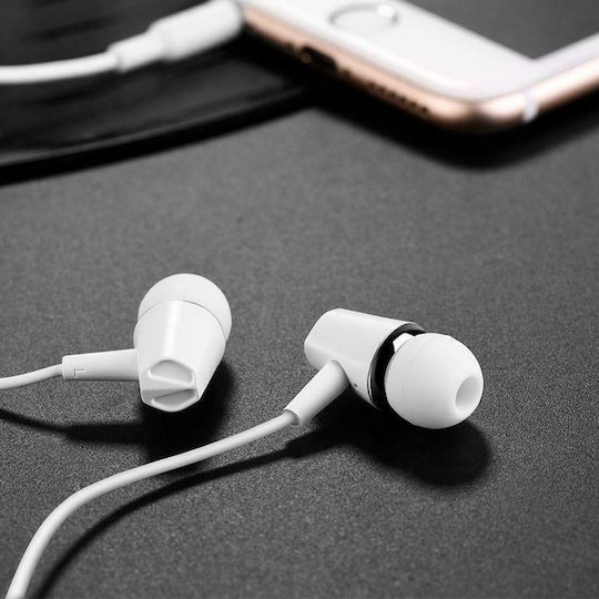 Hoco M34 In-ear Handsfree με Βύσμα 3.5mm Λευκό