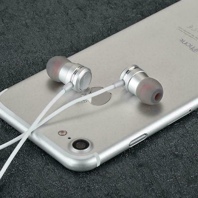 Hoco M16 Ling Sound In-ear Handsfree with 3.5mm Connector Silver