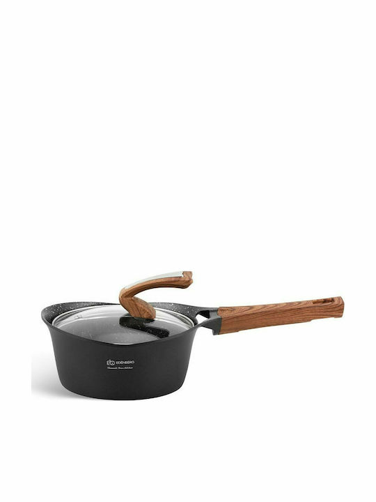 Edenberg Cookware Set of Aluminum with Non-stick Coating Black 15pcs