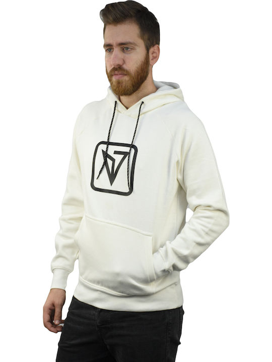 Sweatshirt with Hood Off White