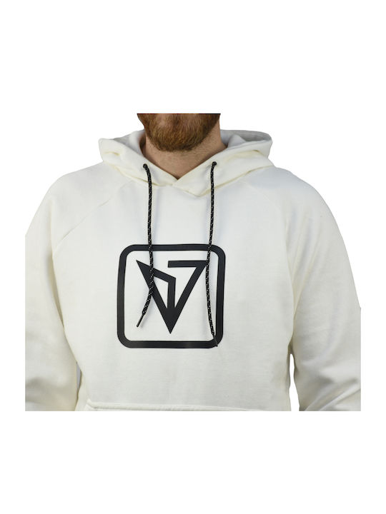Sweatshirt with Hood Off White