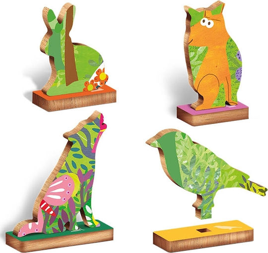 Wooden Kids Puzzle Animals of the Forest for 4+ years old+ Years 48pcs Ludattica