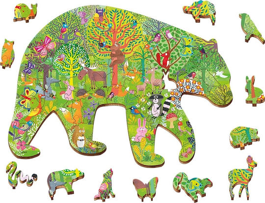 Wooden Kids Puzzle Animals of the Forest for 4+ years old+ Years 48pcs Ludattica