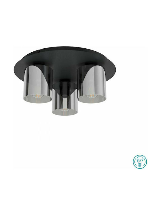 Eglo Gorosiba Modern Metal Ceiling Light with Socket E27 45pcs Black