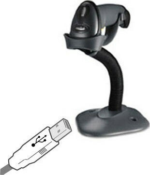 Zebra Symbol LS2208 Handheld Scanner Wired with 1D Barcode Reading Capability