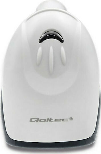 Qoltec Scanner portabil Cu fir cu capacitate de citire a codurilor de bare 1D