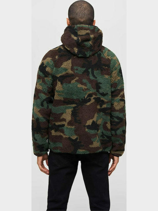 Men's Cardigan with Hood Woodland