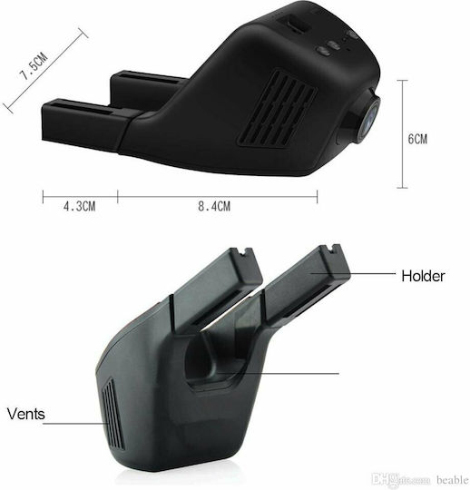 C5280 Камера ДВР За Автомобил 1080P Wi-Fi, GPS