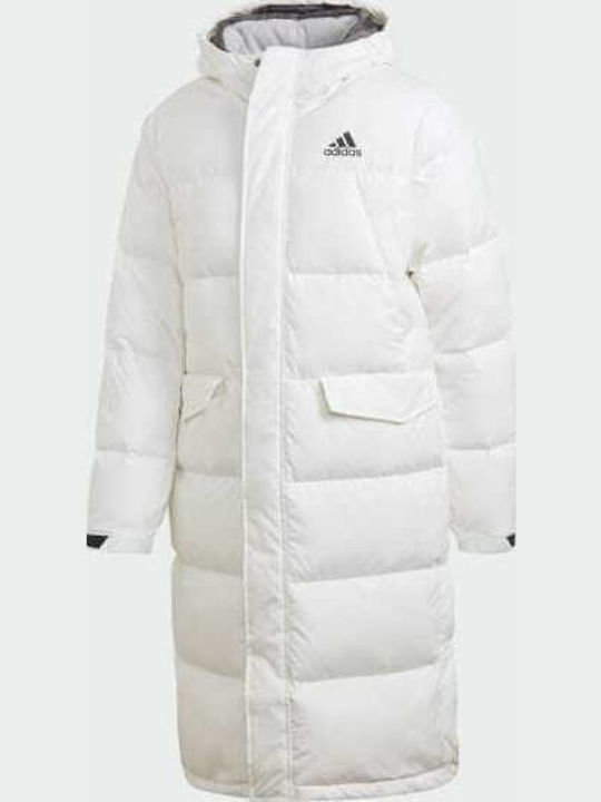 Geci de Iarna Puffer cu 3 Dungi Lung Λeucă
