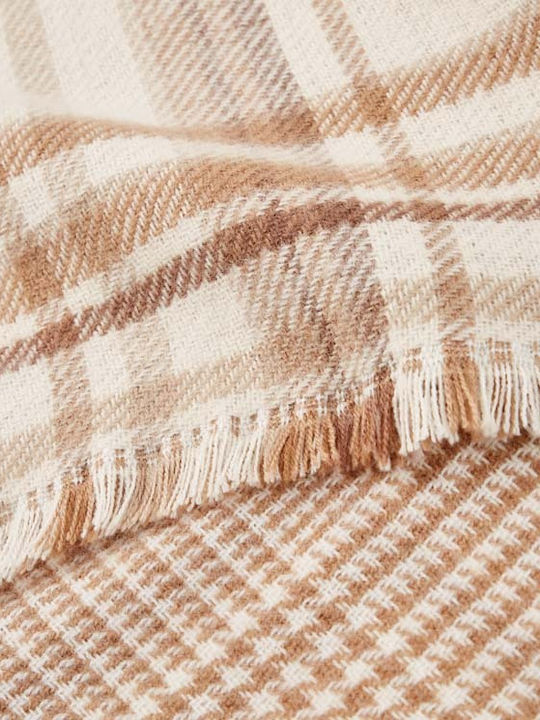 Women's Wool Scarf Smooth Light Sand