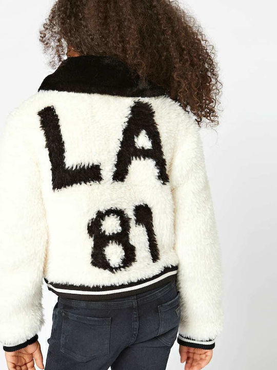 Kids' Bomber Short White