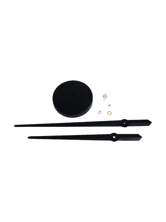 3D 3D Wanduhr Aufkleber Kunststoff Black Ø120cm