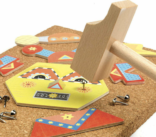 Djeco Wooden Construction Toy Robots Tap Tap for Children 4+ years old+ Years