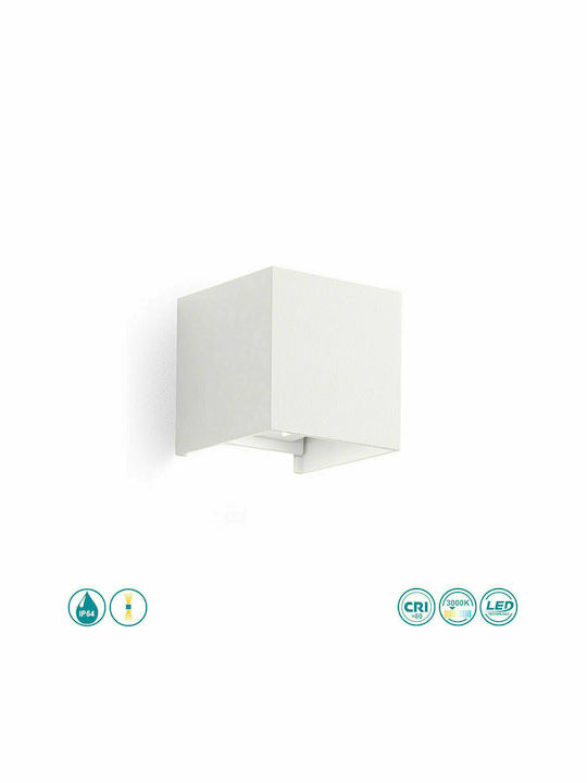 Gea Luce Henk Wall-Mounted Outdoor Spot Light LED IP54 with Warm White Light