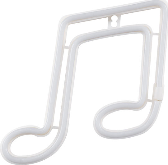 GloboStar Neon Διακοσμητικό Φωτιστικό Music Note LED Φιγούρα 19x19x23εκ.