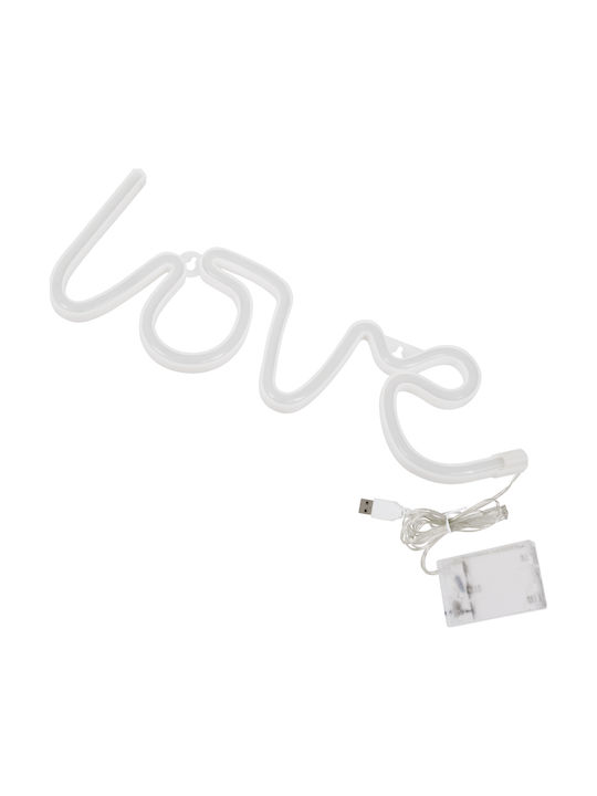 GloboStar Neon Διακοσμητικό Φωτιστικό LED Love